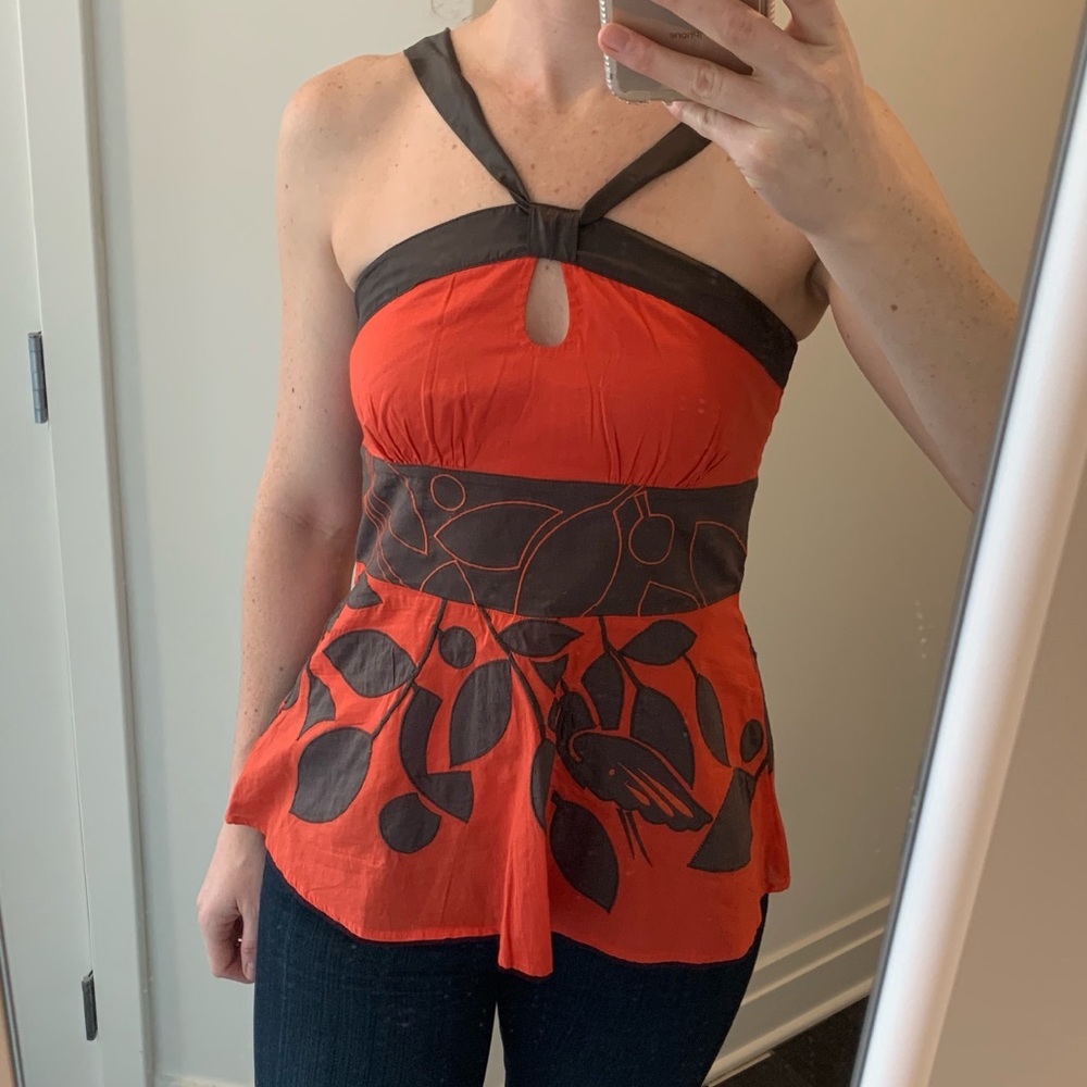 Floreat Peplum Tank Top